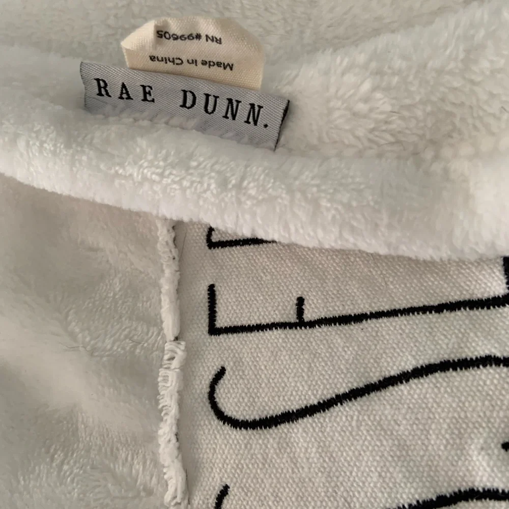 Rae Dunn White 'Blessed' Blanket - Picture 3 of 3